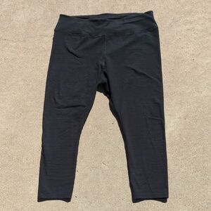 Pact Organic Everyday Cropped Legging, Black, STYLE RUNS SMALL, Fits M